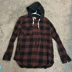Modern Amusement hooded flannel